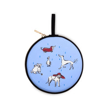 Load image into Gallery viewer, KS Portable Dog Bowl -Raining Cats &amp; Dogs
