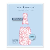 Load image into Gallery viewer, Grandmillenial Pink Floral Prosecco Bottle Wrap
