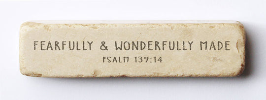 Quarter Scripture Block -Psalm 139:14