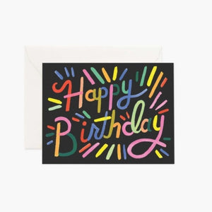 Rifle Paper Birthday Card -Fireworks