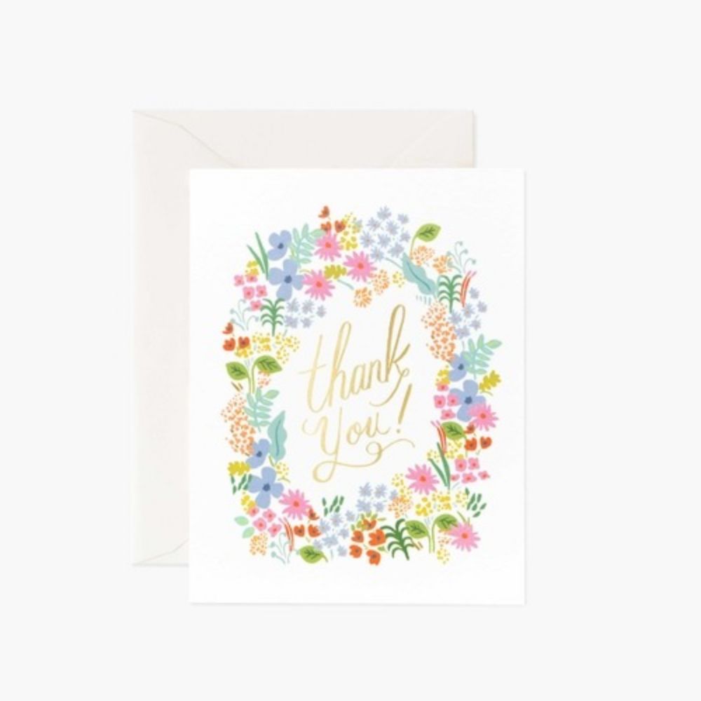 Rifle Paper Thank You Card -Prairie