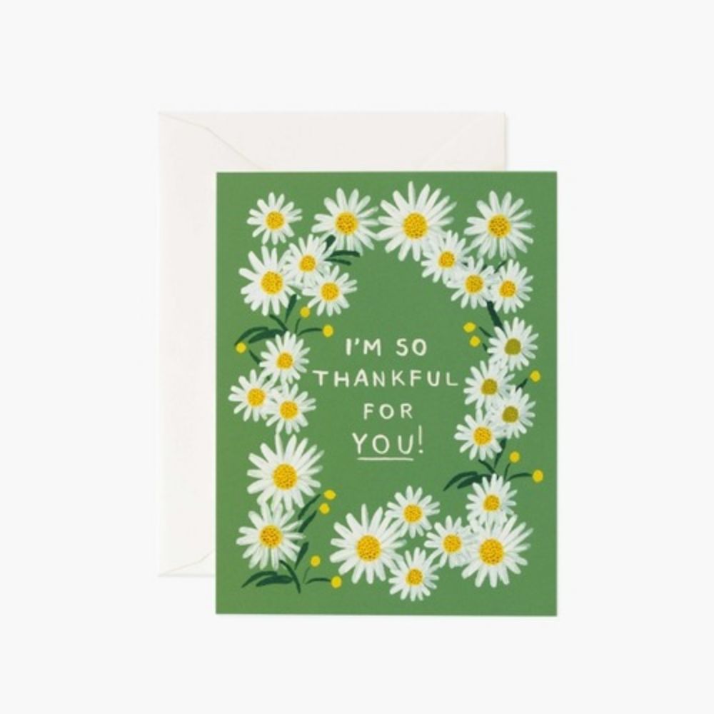 Rifle Paper Thank You Card -Daisies