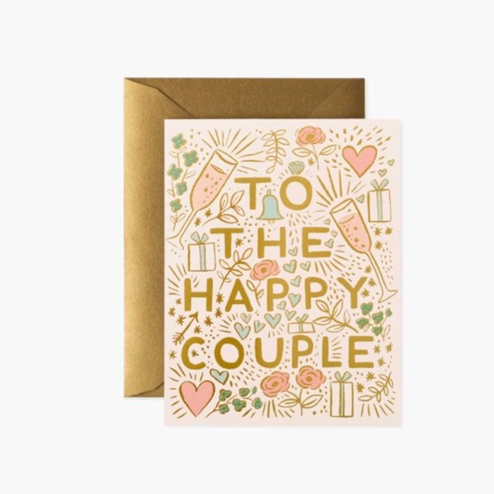 Rifle Paper Wedding Card -To the Happy Couple