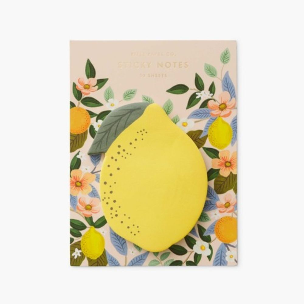 Rifle Paper Sticky Notes -Lemon