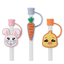 Load image into Gallery viewer, Easter Bunny Straw Topper Set
