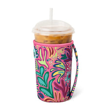 Load image into Gallery viewer, Swig Flora Rosa Medium Iced Cup Coolie
