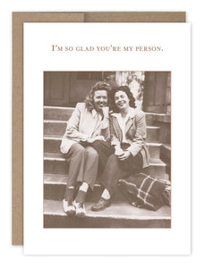 SMartin Just Because Card -You're My Person Friendship