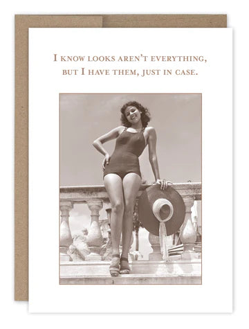 SMartin Birthday Card -Looks Aren't Everything