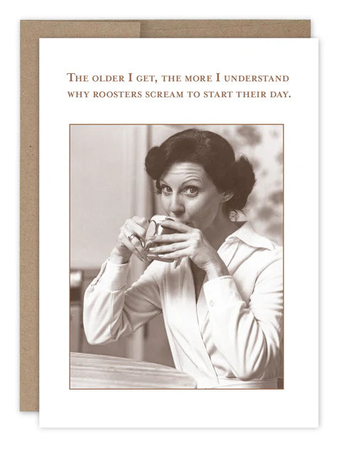 SMartin Birthday Card -Roosters