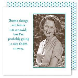 Sassy Cocktail Napkins -Better Left Unsaid