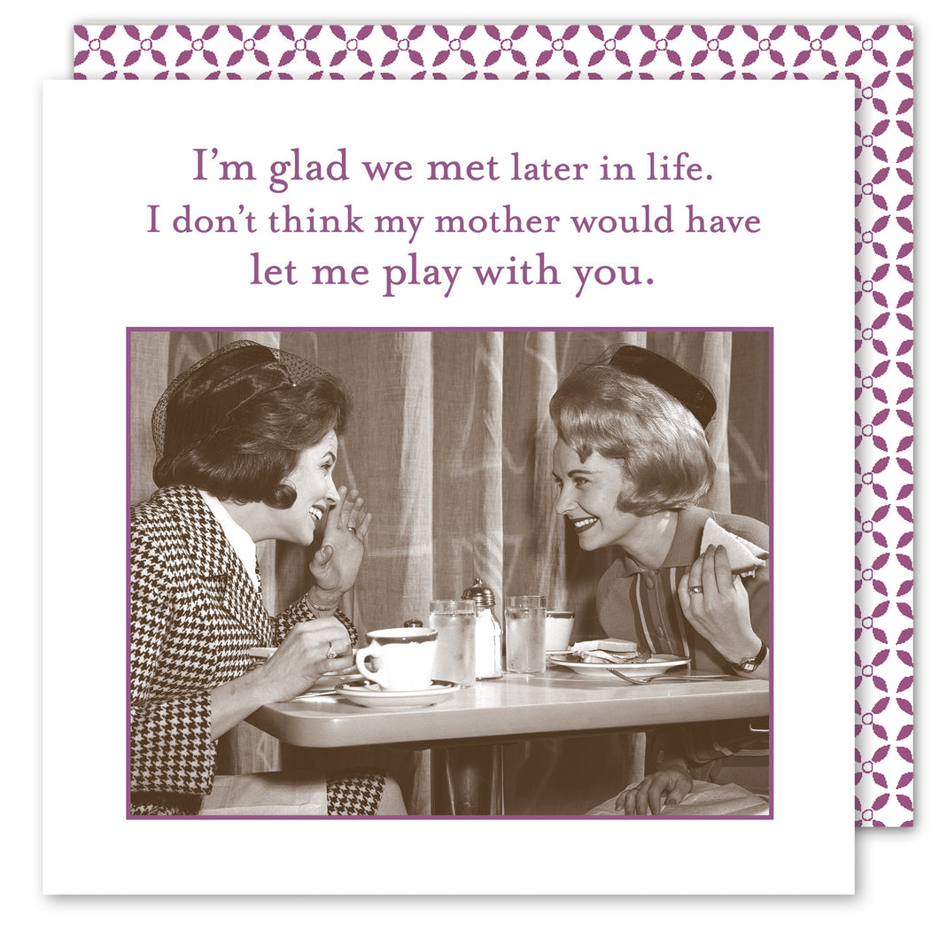 Sassy Cocktail Napkins -Glad We Met