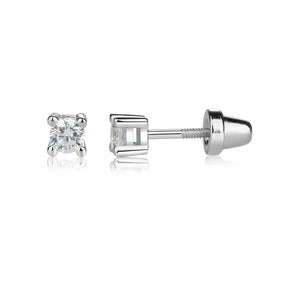 Sterling Silver Clear Crystal Earrings