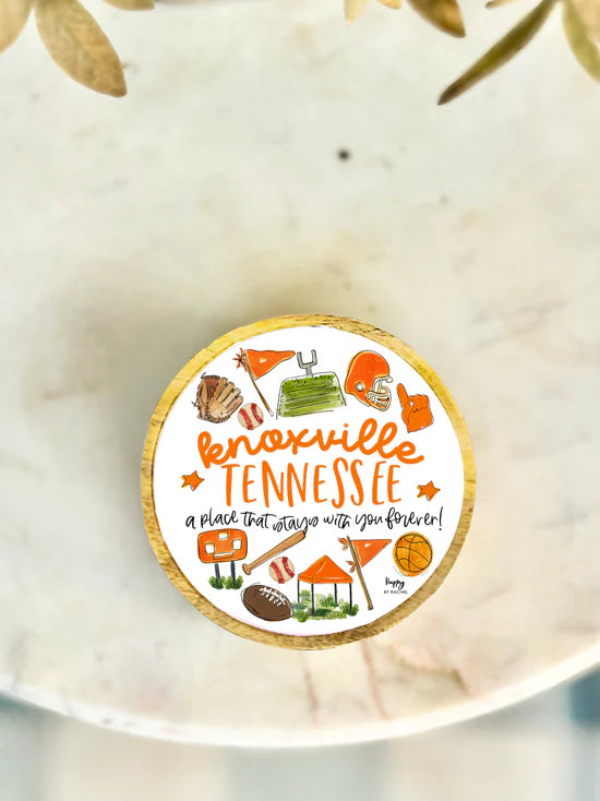 Collegiate Wood & Enamel Small Tray -Knoxville