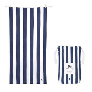 Quick Dry Towel -Lg Cabana -Whitsunday Blue (navy)
