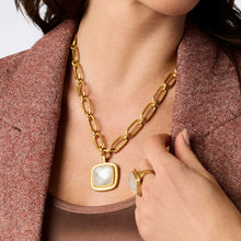 Load image into Gallery viewer, Julie Vos Sahara Statement Necklace -Iridescent Clear Crystal
