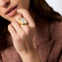 Load image into Gallery viewer, Julie Vos Sahara Stone Ring -Iridescent Clear Crystal
