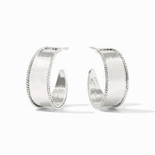 Load image into Gallery viewer, Julie Vos Silver Savoy Hoop

