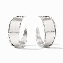 Load image into Gallery viewer, Julie Vos Silver Savoy Hoop

