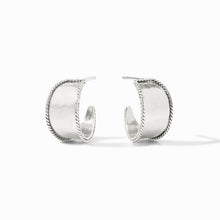 Load image into Gallery viewer, Julie Vos Silver Savoy Hoop
