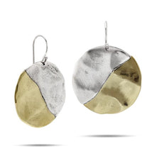 Load image into Gallery viewer, Waxing Poetic Slant Disc Earrings
