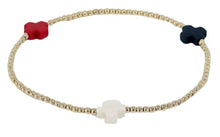 Load image into Gallery viewer, enewton Gold Signature Cross Bracelet -2mm -Firecracker
