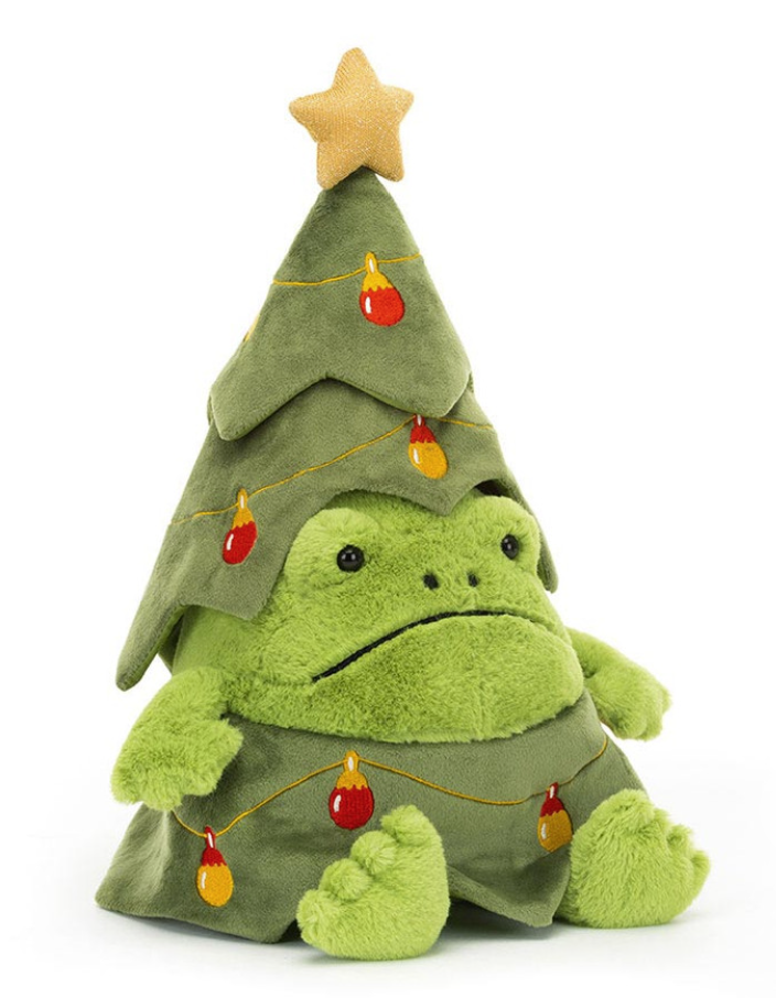 Jellycat Christmas Tree Ricky Rain Frog