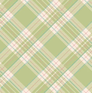 H&C Cocktail Napkins -Bright Green Plaid