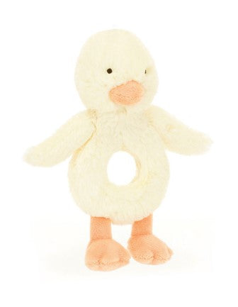 Baby Jellycat Bashful Duckling Ring Rattle