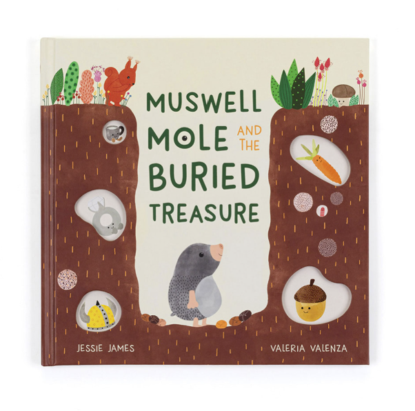 Jellycat Book -Muswell Mole and the Buried Treasure