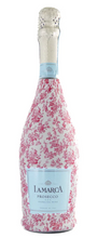 Load image into Gallery viewer, Grandmillenial Pink Floral Prosecco Bottle Wrap
