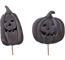 Load image into Gallery viewer, Black Terracotta Jack O Lanterns
