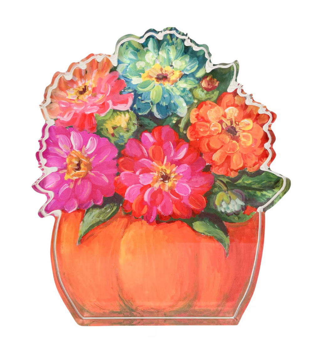 Acrylic Zinnia Pumpkin