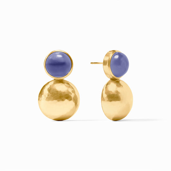 Julie Vos Solara Midi Earring -Iridescent Tanzanite Blue