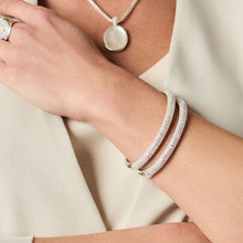 Load image into Gallery viewer, Julie Vos Silver Stardust Hinge Bangle
