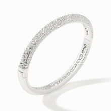 Load image into Gallery viewer, Julie Vos Silver Stardust Hinge Bangle
