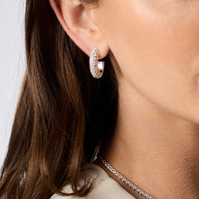 Load image into Gallery viewer, Julie Vos Silver Stardust Hoop

