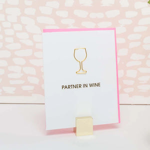 Paper Clip Everyday Card -Partner in Wine