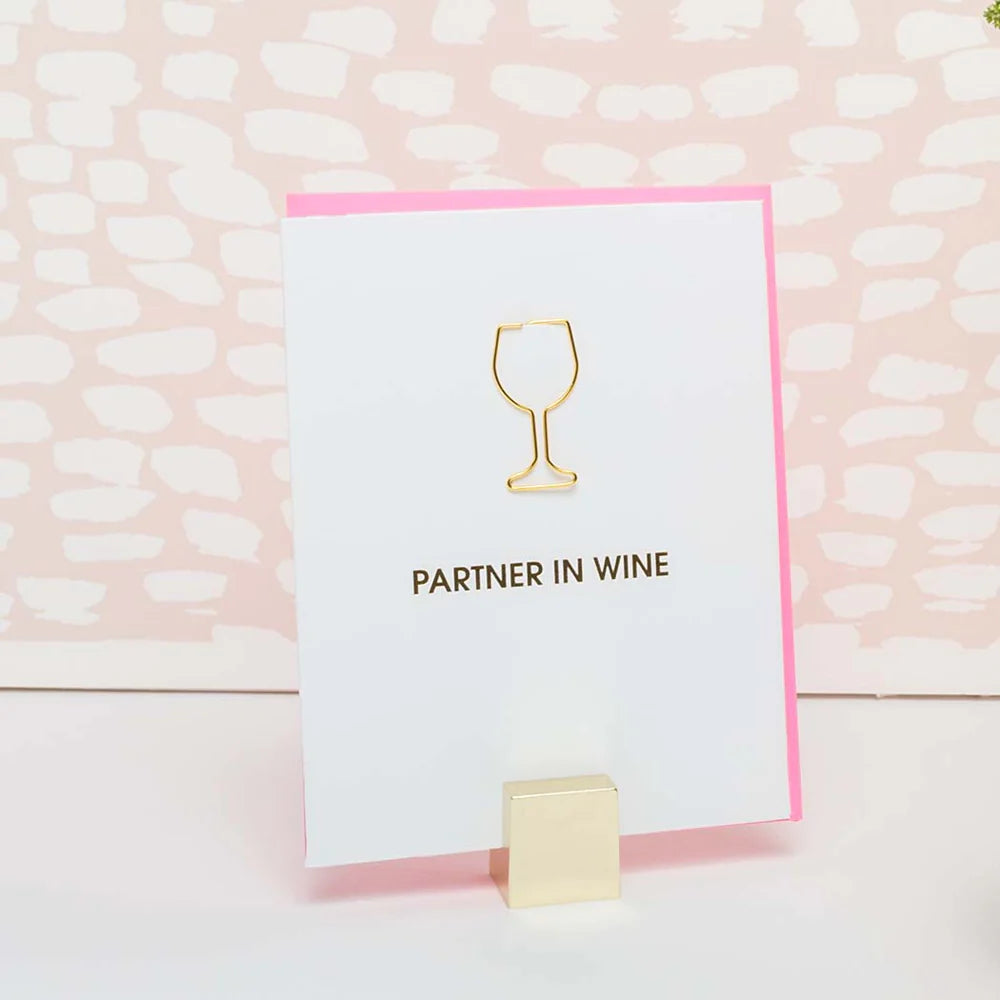 Paper Clip Everyday Card -Partner in Wine