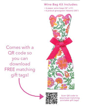 Load image into Gallery viewer, Wine &amp; Gift Bag Kit -Suzani
