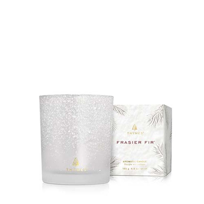 Thymes Frasier Fir Flocked Candle