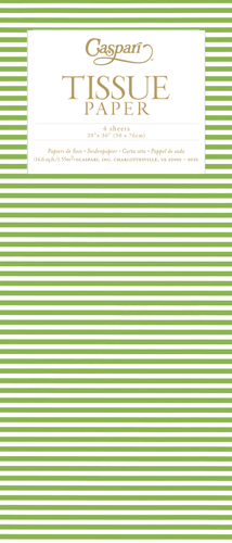 Christmas Tissue Paper -Mini Stripe Green