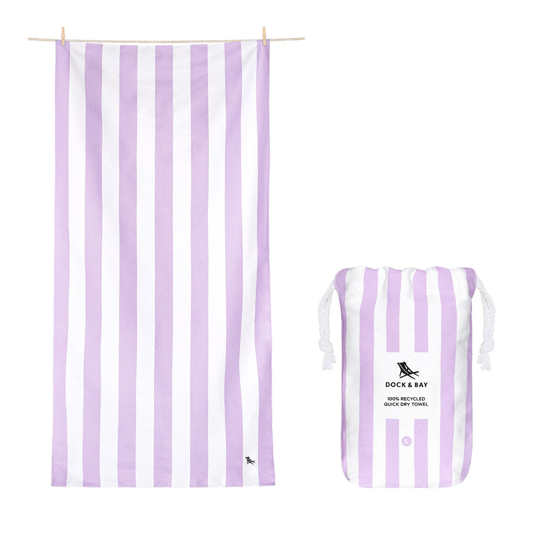 Quick Dry Towel -Lg Cabana -Lombak Lilac