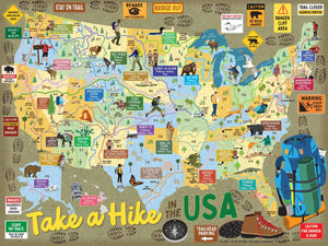 True South Take a Hike in the USA Puzzle