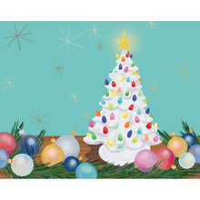 Load image into Gallery viewer, True South Mini Holiday Greetings Ceramic Christmas Tree Puzzle
