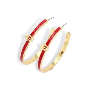 UGA Logo Hoop Earrings