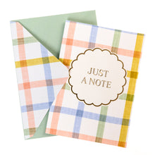 Load image into Gallery viewer, Graphique Plaid Boxed Notecards -Just a Note
