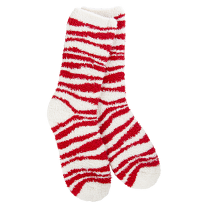 WS Socks Fireside Crew -Red Zebra