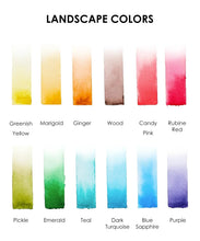 Load image into Gallery viewer, Watercolor Coloring Club Box -Landscape Colors
