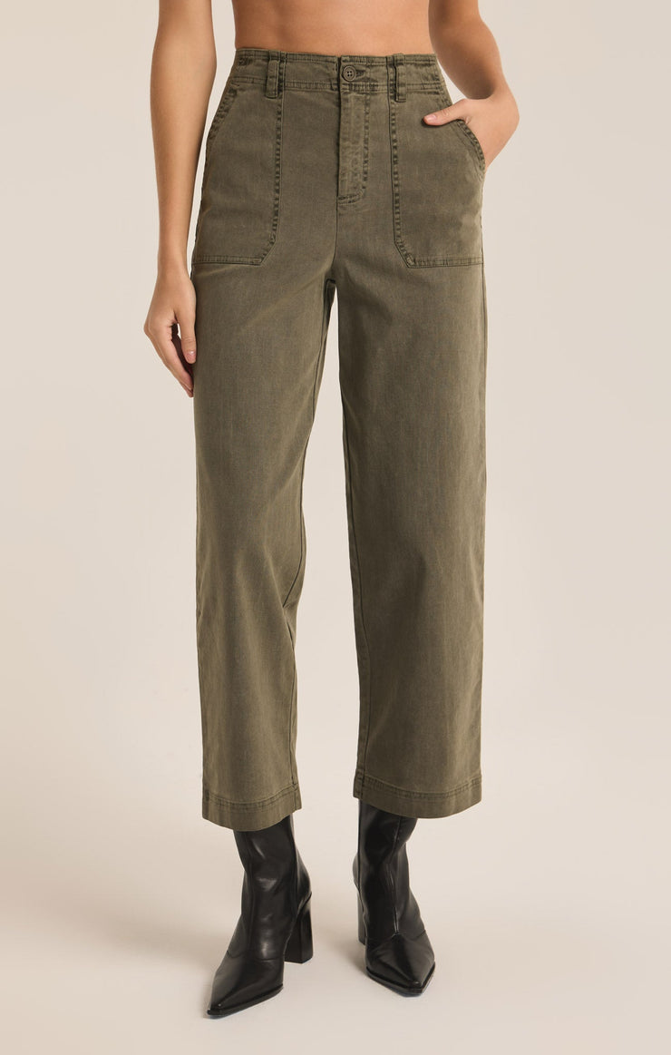 Z Supply Bobbi Pant -Grape Leaf