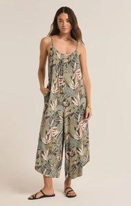 Z Supply Flared Cusco Jumpsuit -Grape Leaf